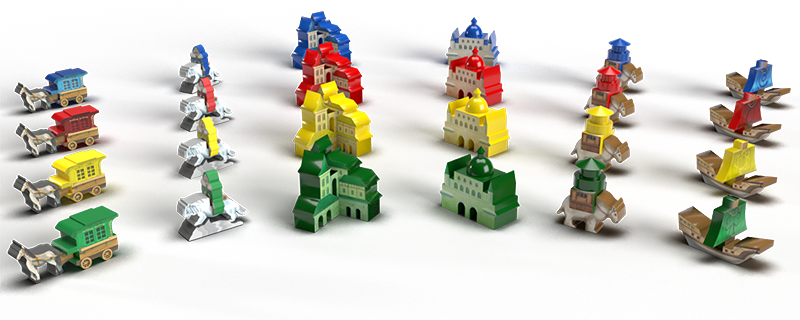 Deluxe painted meeples